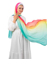 Gradient Chiffon Scarf